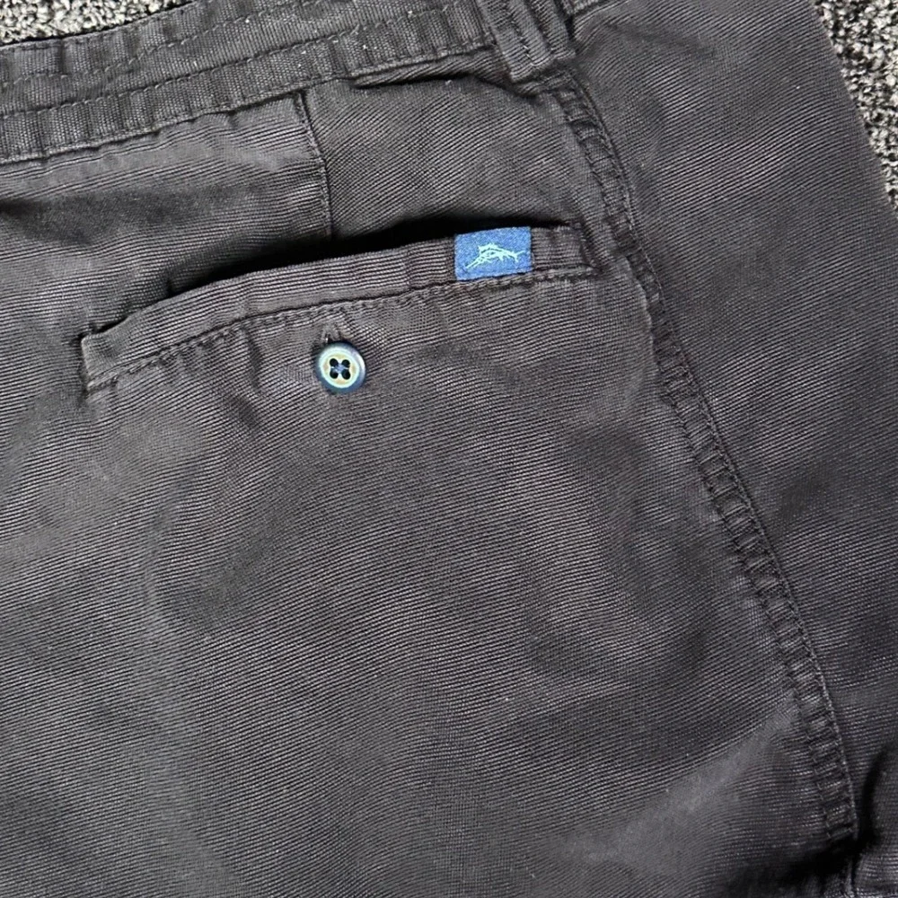 Tommy Bahama Relax Mens 40 Cargo Shorts Black Cotton Blend